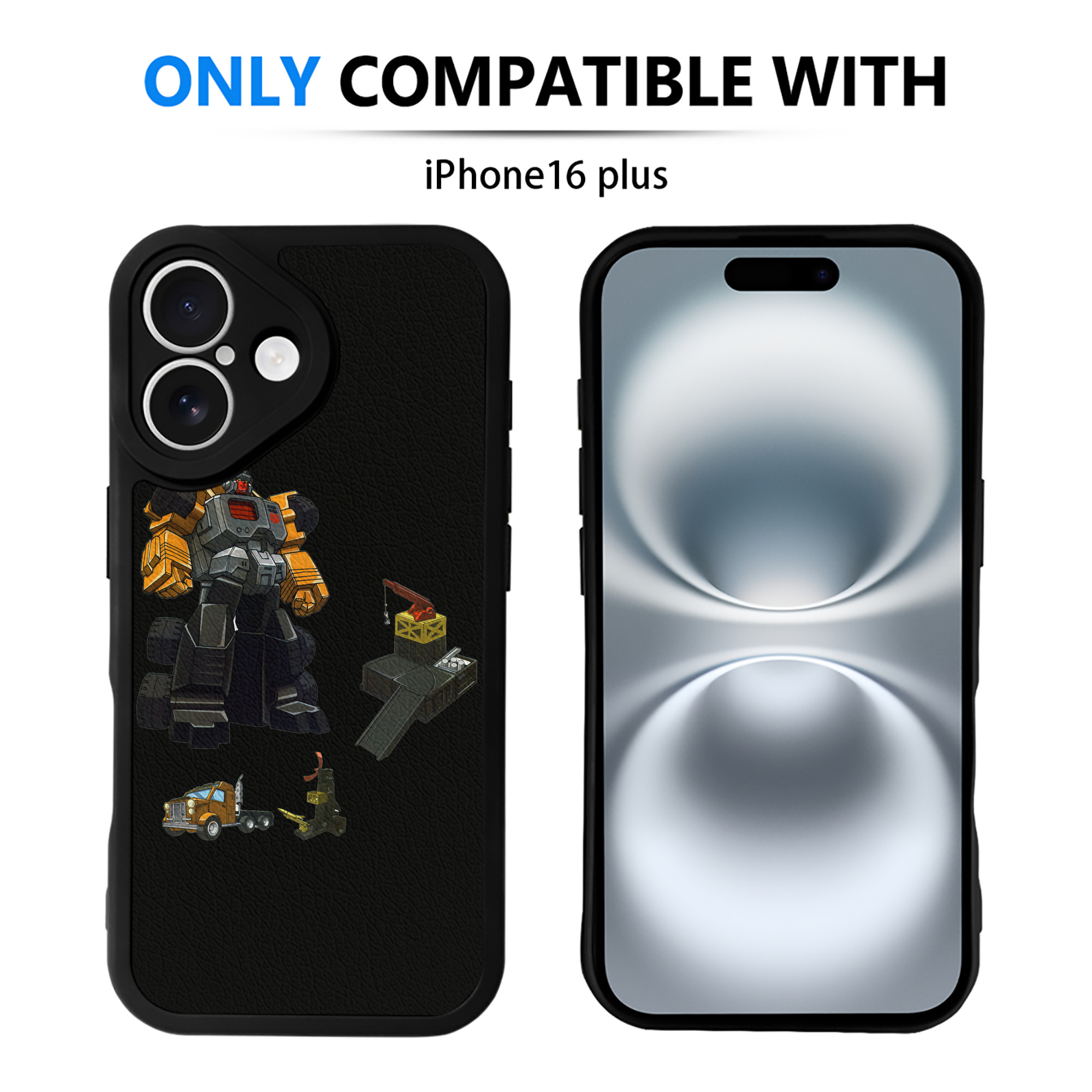 （画像用）  【iPhone 16シリーズ対応】シリコンスマホケース（レザー調） 材質：シリコン